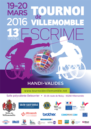 Affiche Tournoi de Villemomble 2016